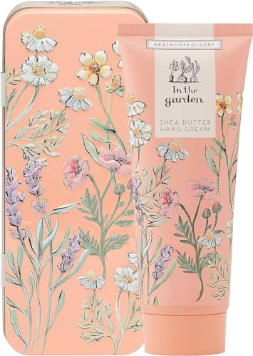 Heathcote & Ivory Handcreme in einer Dose, 100 ml, feuchtigkeitsspendende Handfeuchtigkeitspflege, Sheabutter, Reisegröße, vegan und tierversuchsfreundlich, Geschenk für Gärtner