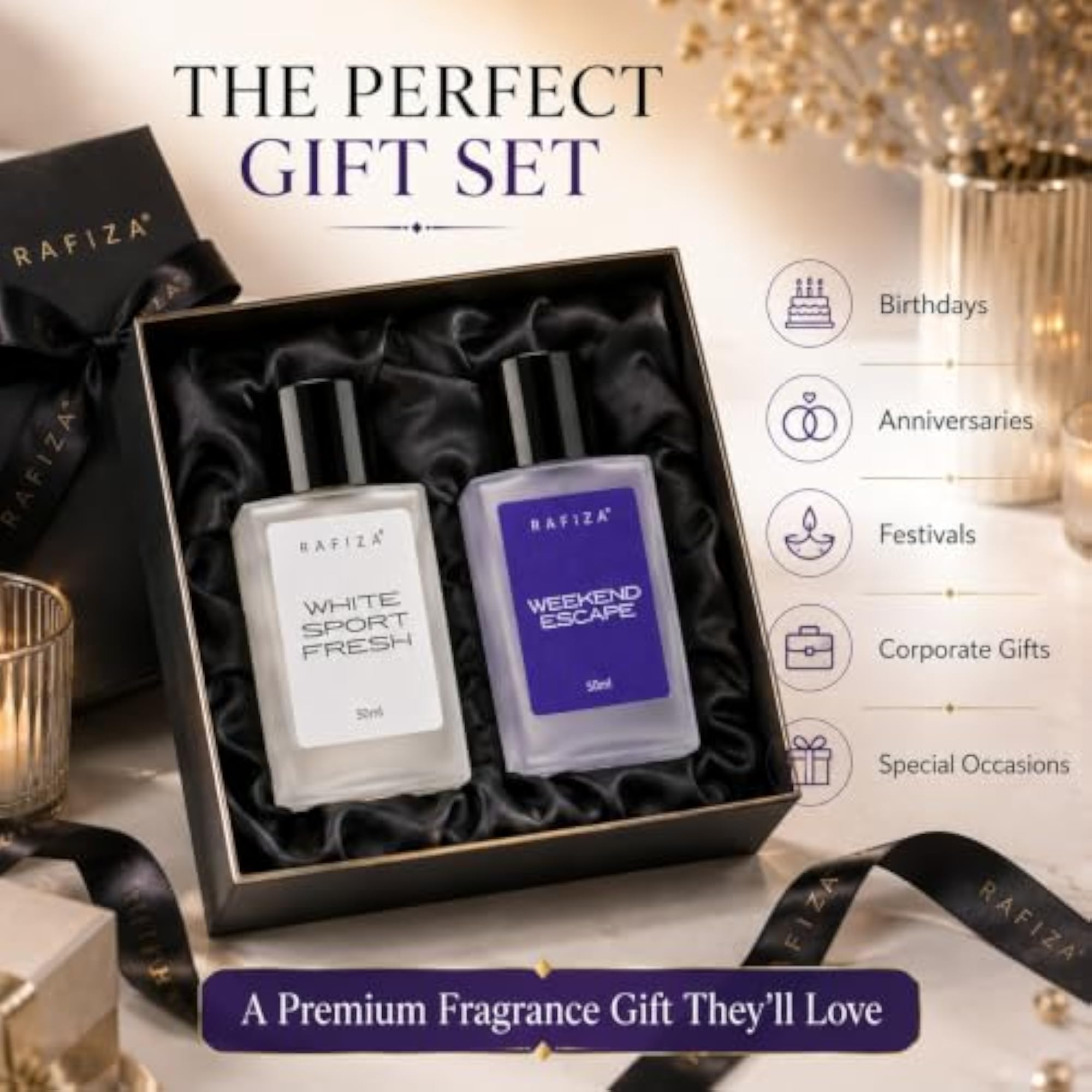Fresh Citrus & Floral Eau De Parfum Combo Pack for Unisex