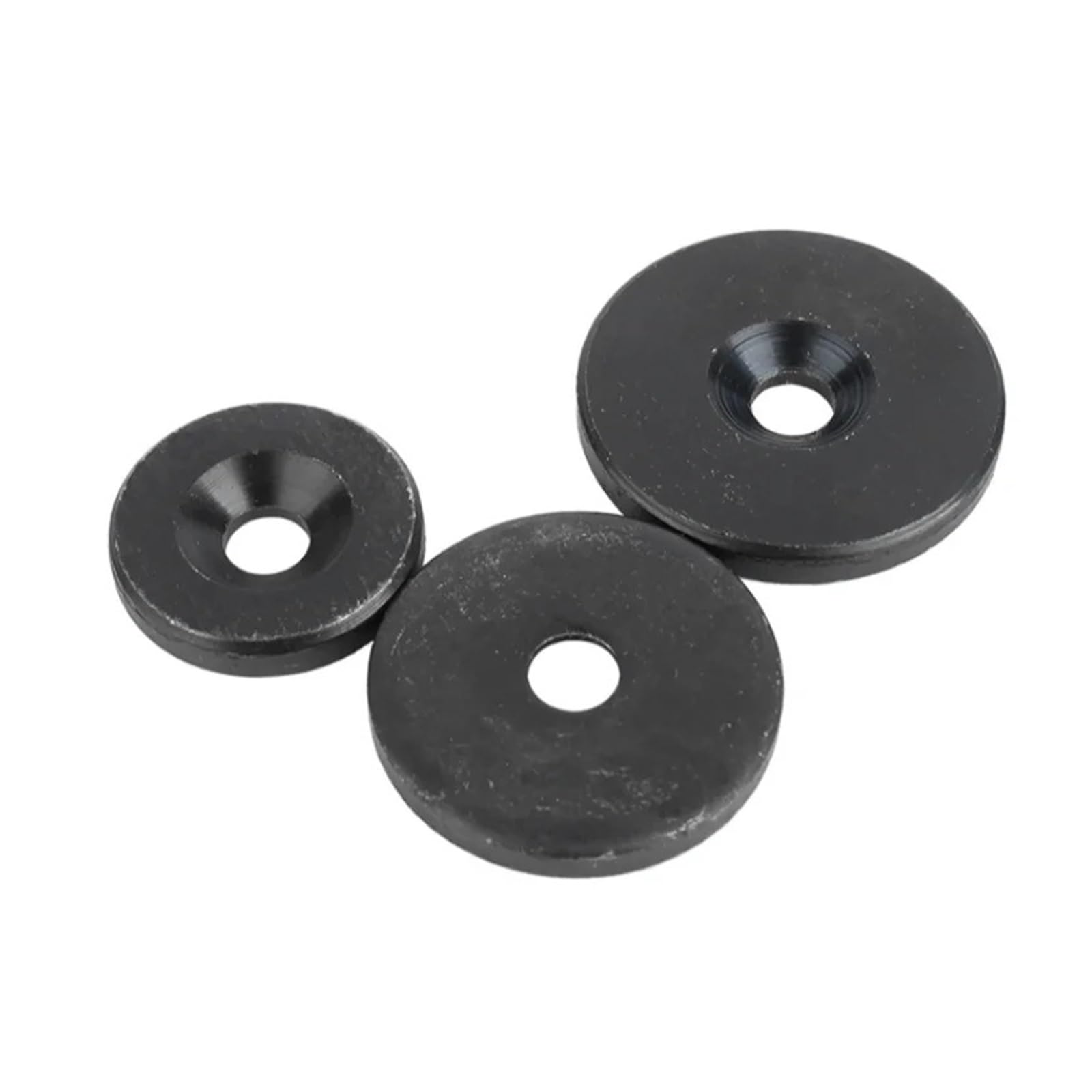 Edelstahl Beilagscheiben M20 ~ M110 Wellenende-Sicherungsringe aus schwarzem Kohlenstoffstahl, Befestigungs-Haltering, verdickte flache Unterlegscheibendichtung(GB891 Countersunk,M50-5pcs)