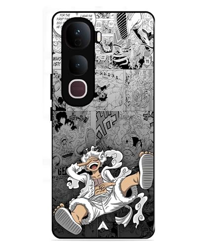 Image of Premium Anime 2 Case for Vivo Y400 Pro (Glossy Finish) Soft-Touch Metal TPU Back Cover, Shockproof, Designer, Aesthetic Mobile Phone Case