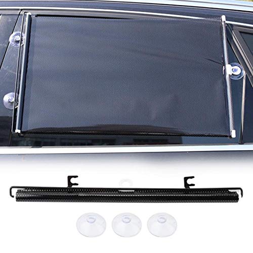 Emoshayoga 40 x 60 cm com 3 ventosas protetor solar rolo protetor solar para carro automóvel