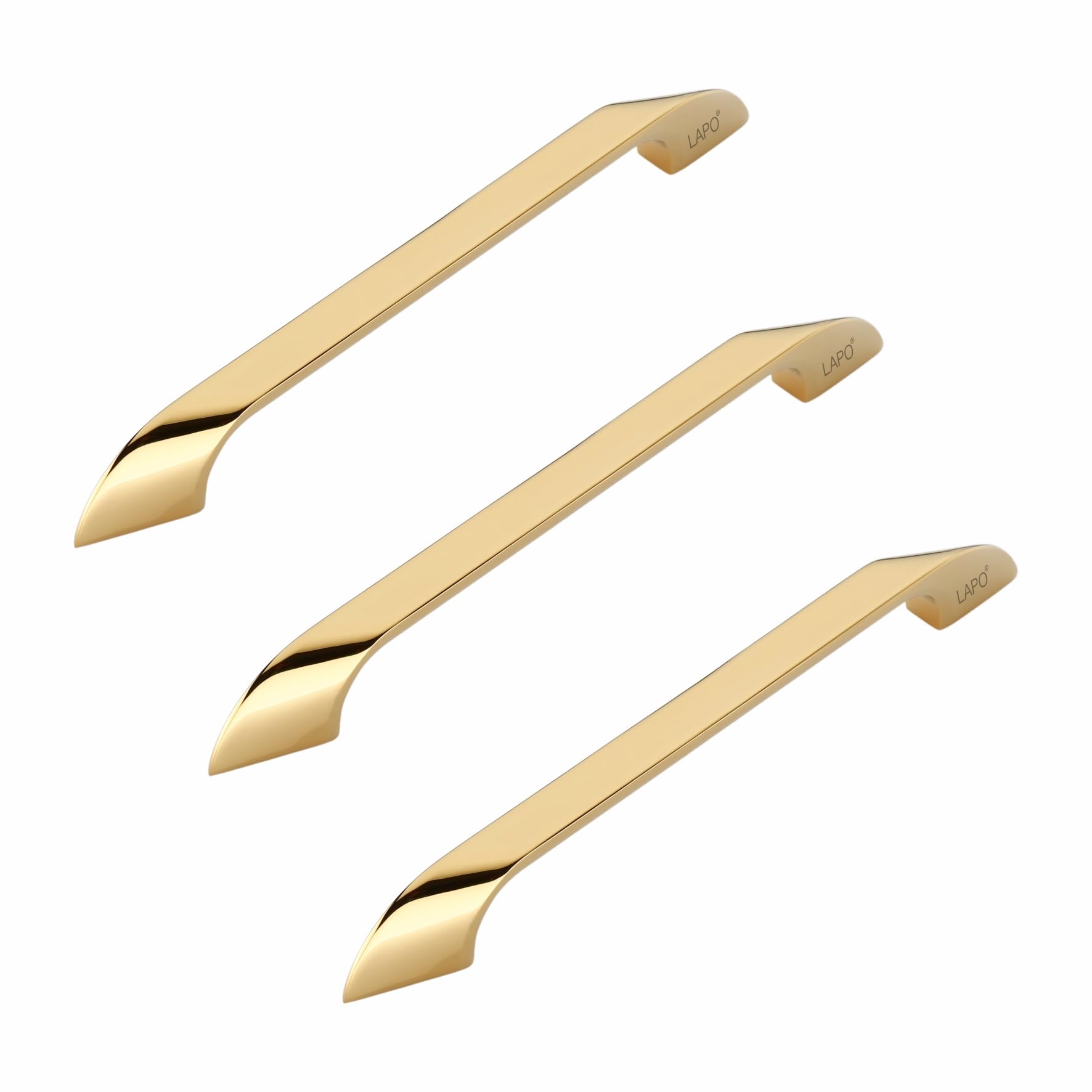 LAPO 4 Inch Cabinet Handles for Drawer Use, Kitchen & Wardrobe Fit, Scratch Free Surface, Easy Mount System, DIY Installation, 3 Years Warranty (96mm, PVD Gold Finish, Pack of 2) - Twist — Amazon image 26