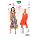 burda schnittmuster kleid kostenlos 19 x 13 cm Burda B6663 Schnittmuster Kleid Papier weiß 19 x 13 x 1 cm