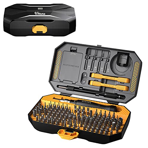 Feinmechaniker Schraubendreher Set Uktunu 145 in 1 Magnetisches Ratschen-Schlüssel- und Schraubendreher-Set Werkzeug mit flexibler Welle Werkzeug Set für DIY-Modelle, Smartphones, Laptop Cover