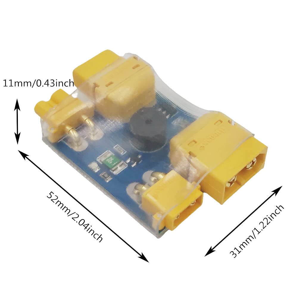 Muuisndjaq XT30 / XT60 Smart Smoke Stopper Short-Circuit Protection Plug for FPV Drone Part, As Shown - Image 3