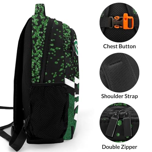 Dark Green Cheers Custom Cheer Backpack for Cheerleader Personalized Cheerleading Backpack Bag, Cheer Coach Travel Daypack3