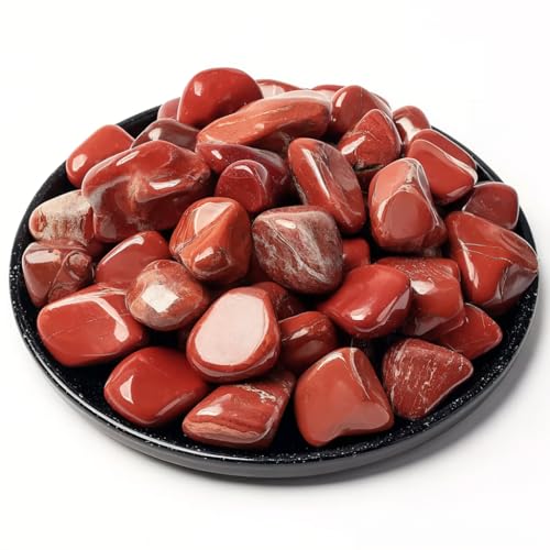 Image of Red Jasper Healing Crystal Stone Set - 24 Pieces, 0.6 inch Natural & Polished Stones for Healing, Meditation, Reiki, Chakra, Crafting & Decoration