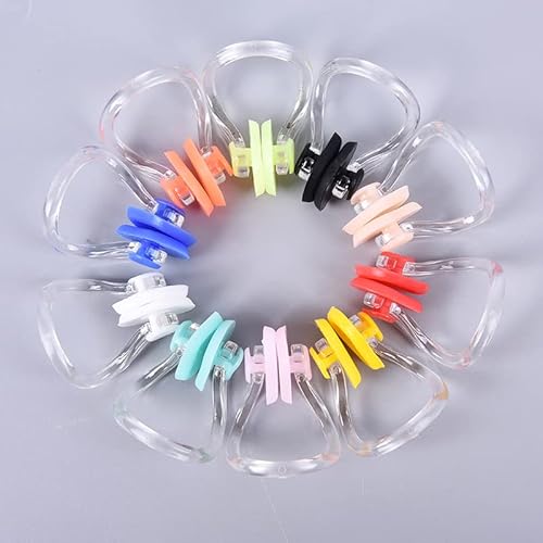 MDYNI Lot de 10 pinces-nez réutilisables en silicone souple et imperméable pour la natation, la plongée, le surf, la natation pour adultes, débutants Cover