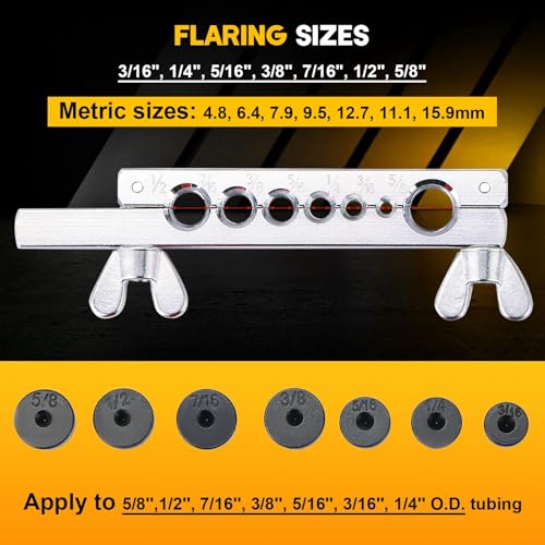 weyleity 11-Piece Flaring Tool Kit for 45° Single & Double Flares by weyleity - Image 3