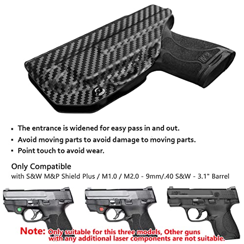 Holster carbone M&P Shield 9mm d'ingénierie supérieure Kydex pour Smith & Wesson Shield .40 - 5