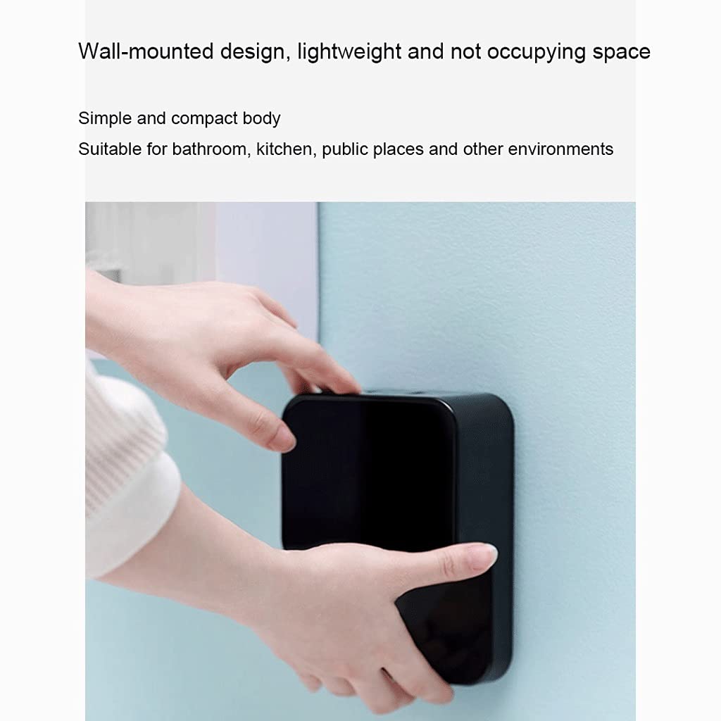 Erogatore di sapone Distributore di sapone sanitizer a induzione, distributore di sapone ricaricabile a muro ricaricabile con schiuma automatica 280ml Adatto per bagno, camera da letto e cucina
