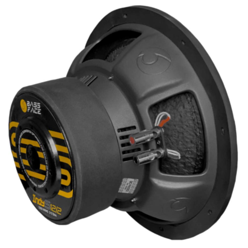 1 SUBWOOFER BASS FACE INDYS12/2 INDY S12/2 30,00 cm 300 mm 12" diametro doppia bobina dvc 2+2 ohm 1300 watt rms 2600 watt max auto car, 1 pezzo