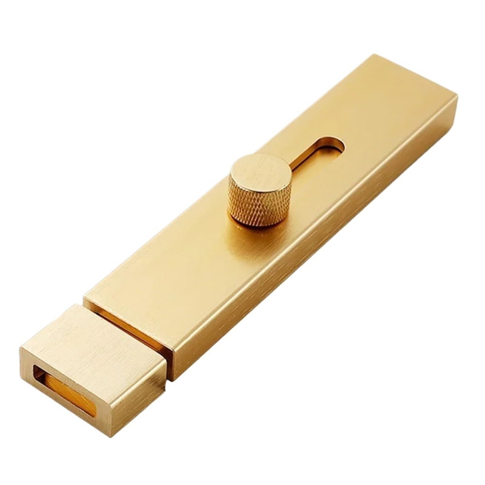 Gate Bolt Door Lock Latch Punch-Free Bolt Sliding Bolts Anti-Theft Security Aluminum Alloy Toilet Gate Hardware(Gold 150mm)