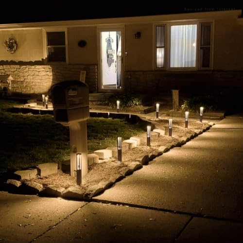 Image of LEONLITE 2-Pack 3W LED Low Voltage Path Lights Aluminum 3000K Black