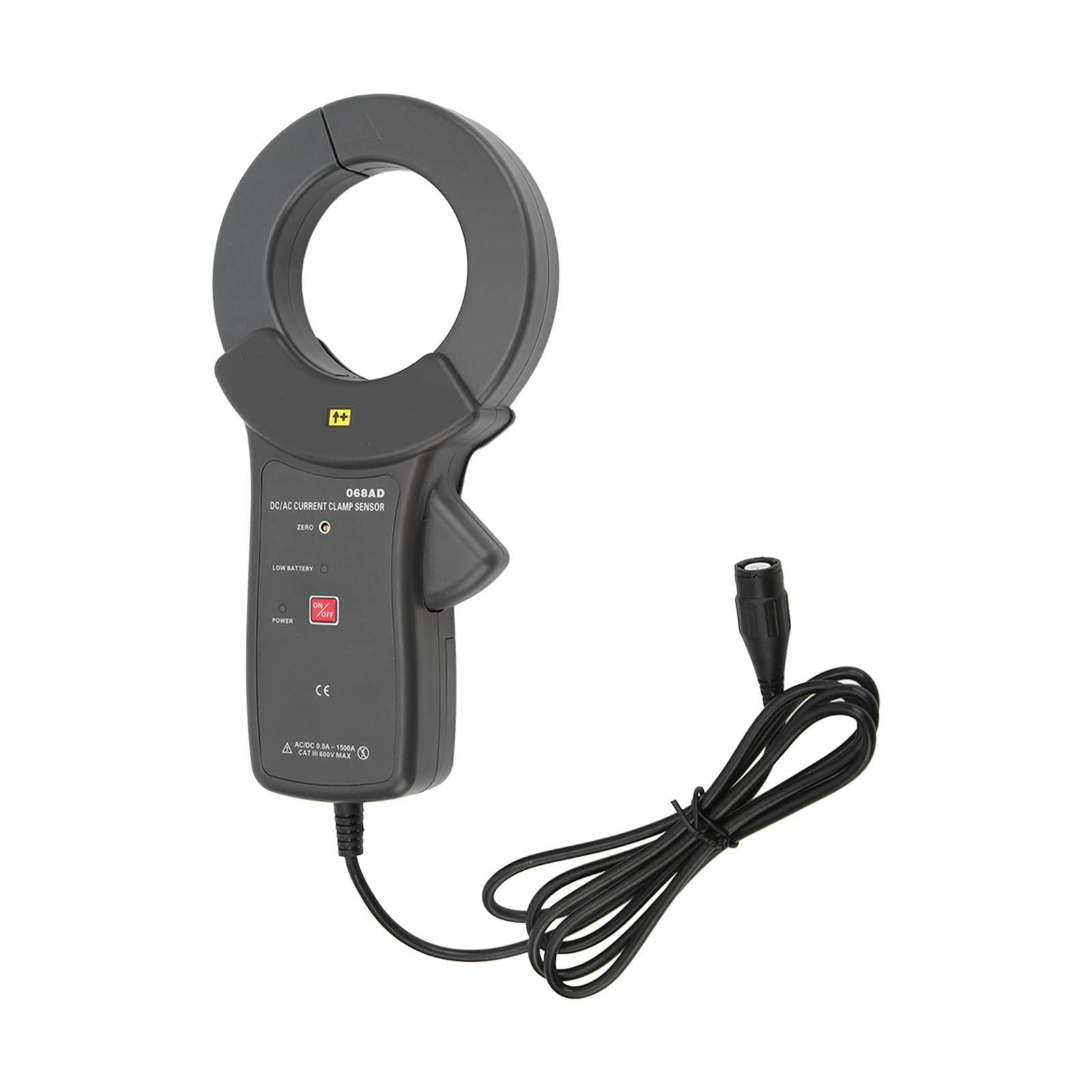 Hyuduo ETCR068AD Cęgowy Przekładnik Prądowy AC DC, Czujnik Halla do Przemysłowych urządzeń Sterujących, Zakres 1500 A z Wyjściem BNC do Analizy Jakości Energii w Kolei Dużych Prędkości