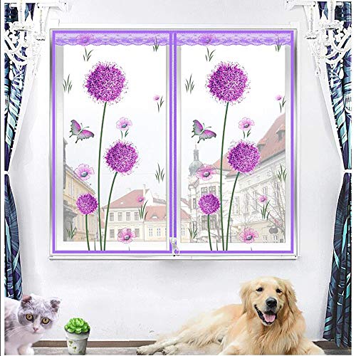 Fenetre Magnetique, Rideau Moustiquaire de Porte avec Aimants Constitue Une Excellente Barrière pour Se Protéger des Insectes Tout en Permettant à l’air de Circuler
