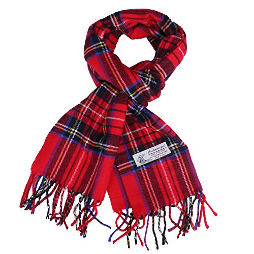 TZ Promise Men Women Tartan Plaid Check Stewart Scottish Soft Warm Winter Cashmere Feel Scarf (Scots...