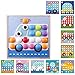 Afunti Tablero de Mosaicos Infantiles, Puzzle 3D, Rompecabezas Niños de Uñas Setas, Tablero de Coincidir Colores con 50 Botones y 10 imágenes, Juguete Educativo Temprano para niños y bebés de 3+años