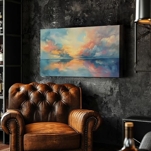 Tableau déco salon grand format pour apaiser l'atmosphère