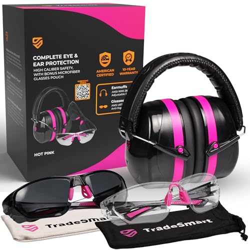 TradeSmart Earmuffs + Shooting Eye Protection Bundle