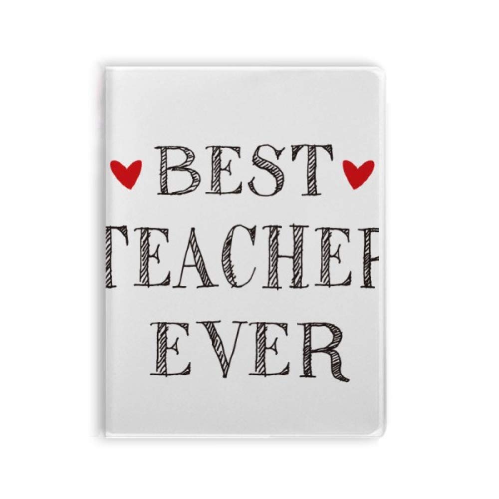 Carnet Best Teacher Ever souple : cahier de notes ligné A5 pour enseignant et professeur - 4