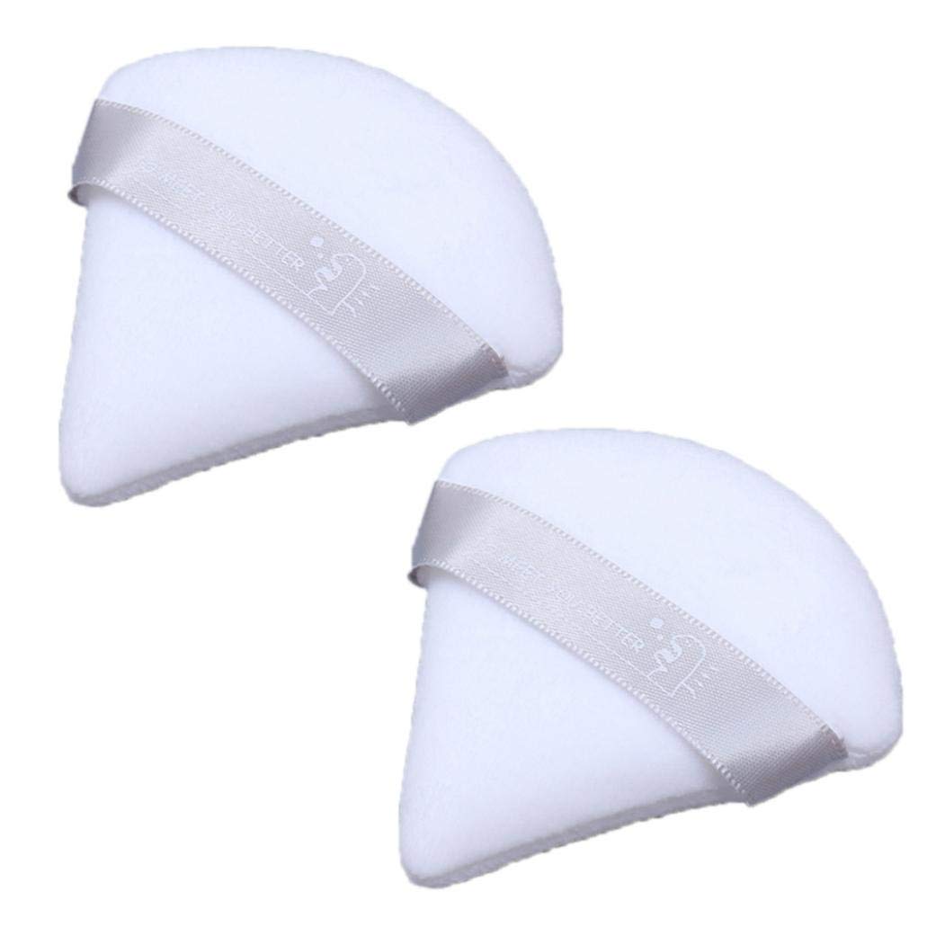 Lankater Triangle Shape Powder Puff, Makeup Puff with Strap for Powder Foundation, Contouring, Loose Powder, Body Powder, Concealer