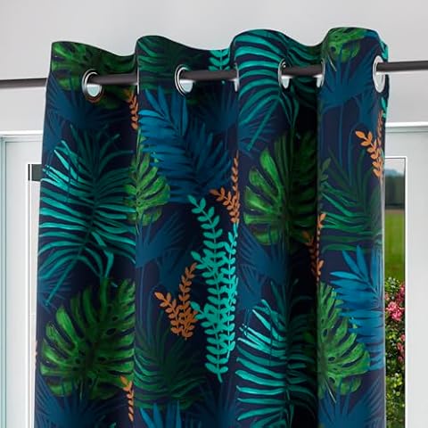 Rideau Amazonie Bleu Soleil d'ocre Cover