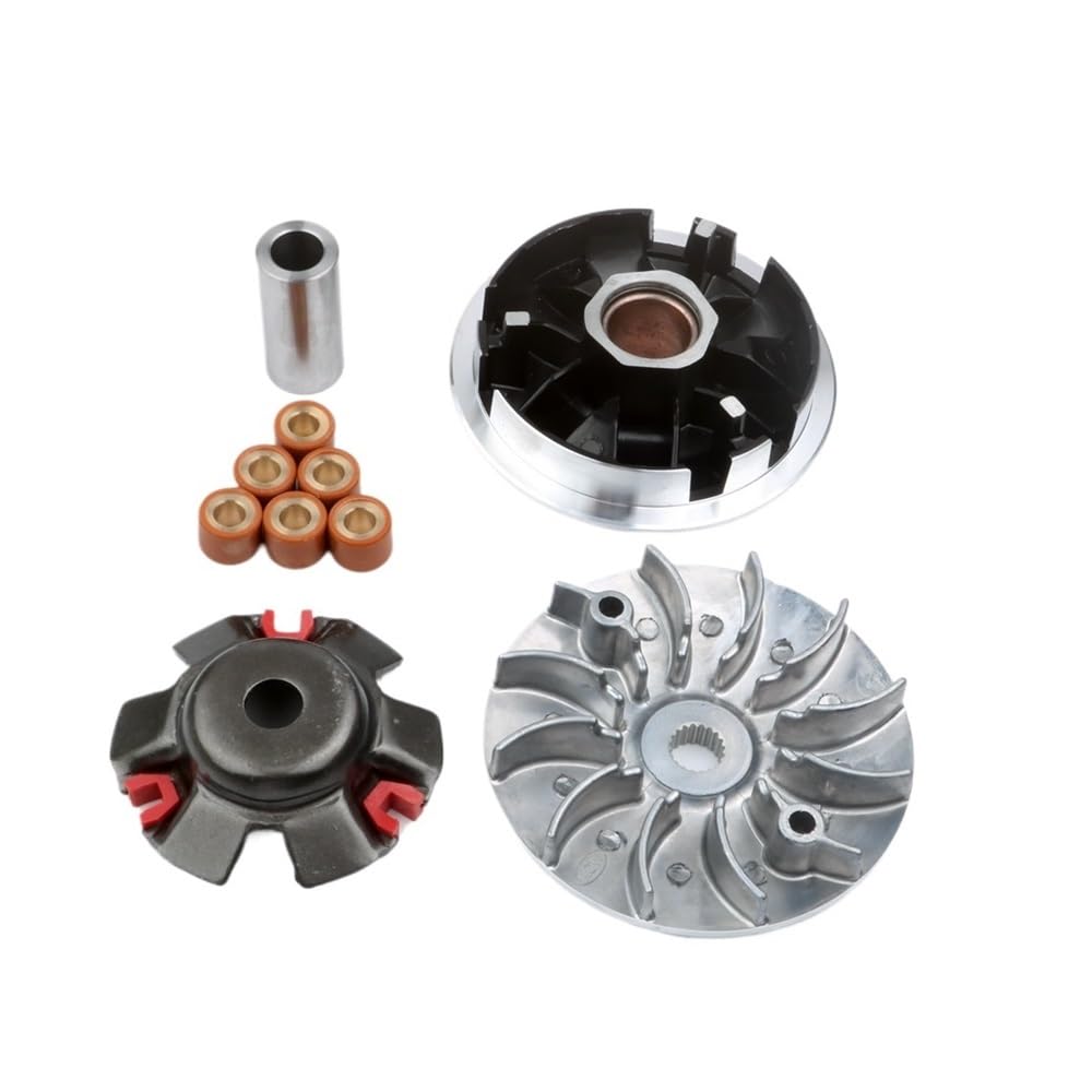 Kit variador de Scooter con Rodillo de Carreras de 18 x 14 mm, 12 g y polea Fija for KE-Way Arn 125 F-Act F-cus M-trix ZAH-ra 125cc 4T