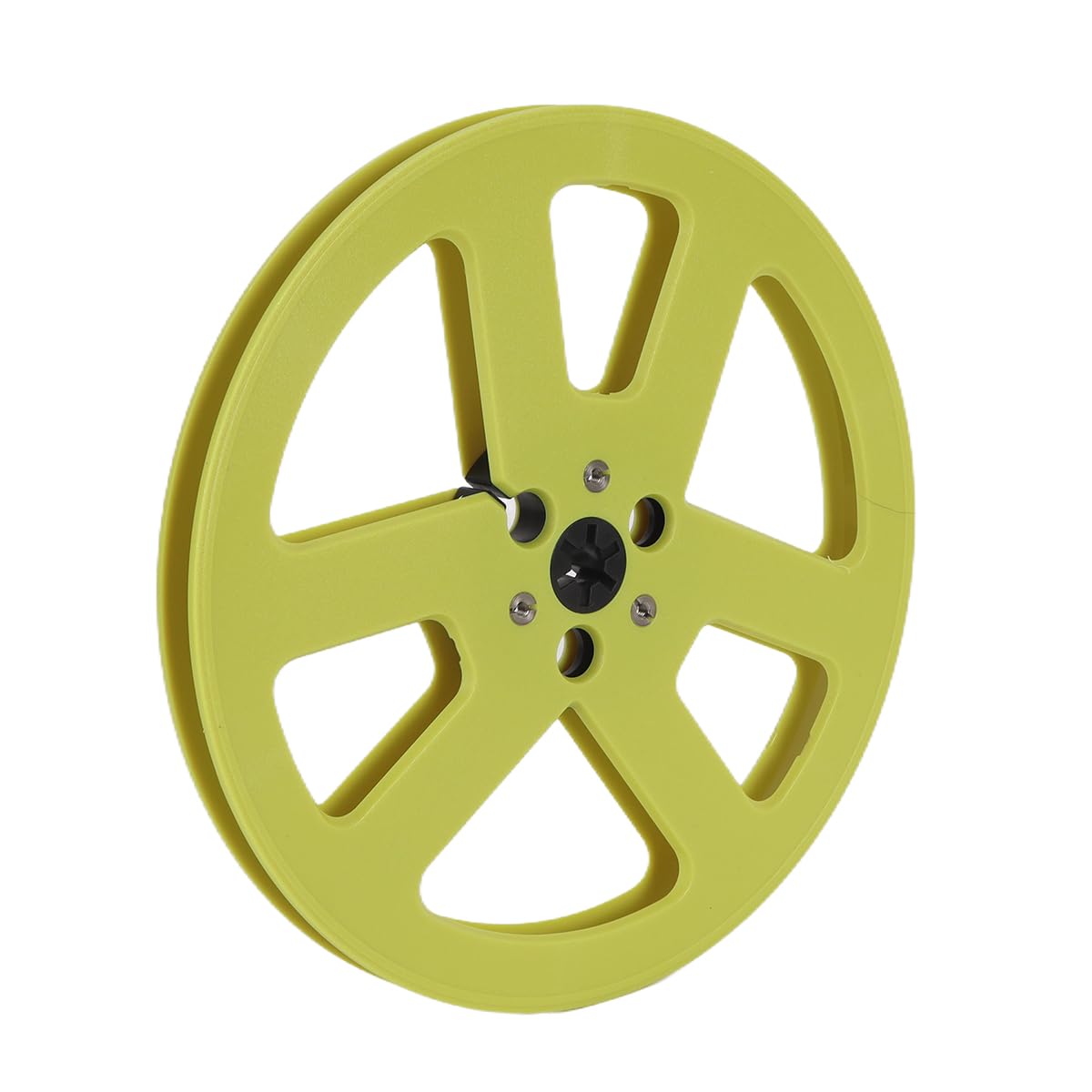 Bobina di nastro vuota da 1/4 7 pollici, bobina di nastro audio universale in plastica ABS con 6 fori antivento, adatta per registratori Studer (giallo)