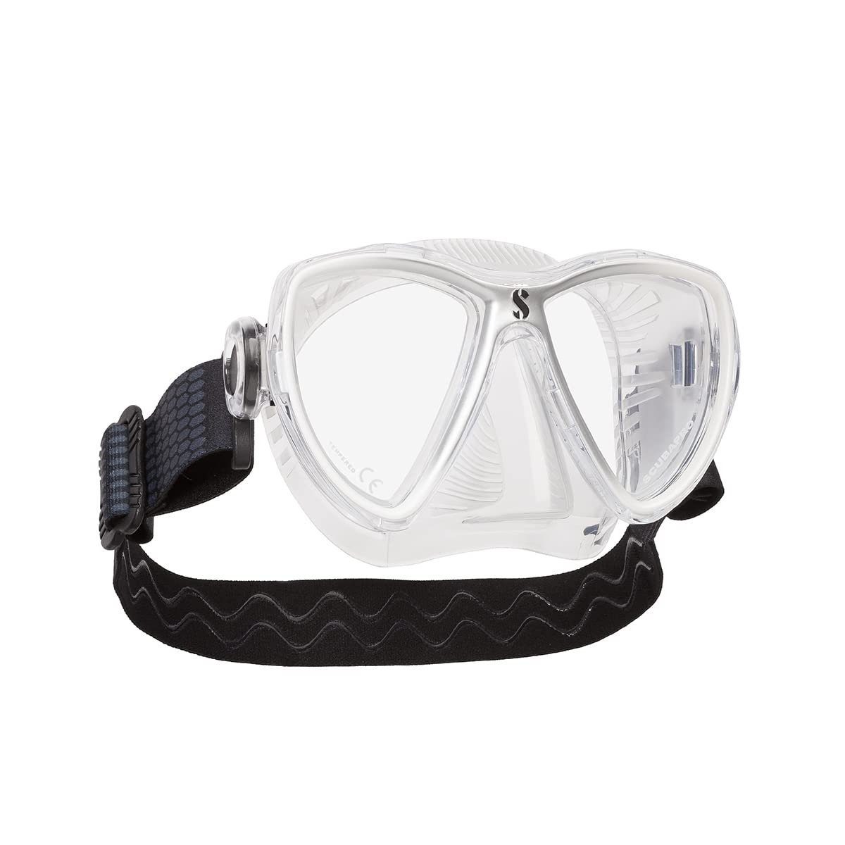 Scubapro Synergy Mini Mask CLR/WHI-SLV Cold Water Regulator Kit Unisex-Adult, Clear/White/Silver, One Size