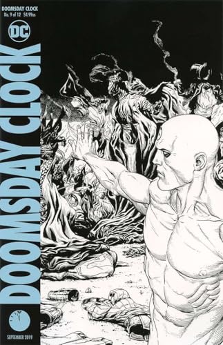 Doomsday Clock #9 (2nd) VF/NM ; DC comic book | Geoff Johns B&W Watchmen