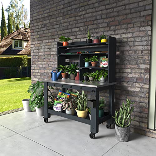 GDLF Large Outdoor Potting Bench and Kitchen Island #TOP24