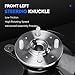 Front Left Side Steering Knuckle & Wheel Bearing Hub Assembly Compatible with Honda Civic L4 1.7L 2003-2005, Replace for 698-495, 698495, 51215S5AJ30, 45255S01A00