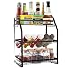 Produktbild AXABING Multifunktional Küchen Gewürzregal metall,3 Etagen Gewürzregale für küche Abnehmbar Küchen gewürzregal,Küchenregal Metallregal Geeignet für Küche, Bad und Wohnzimmer