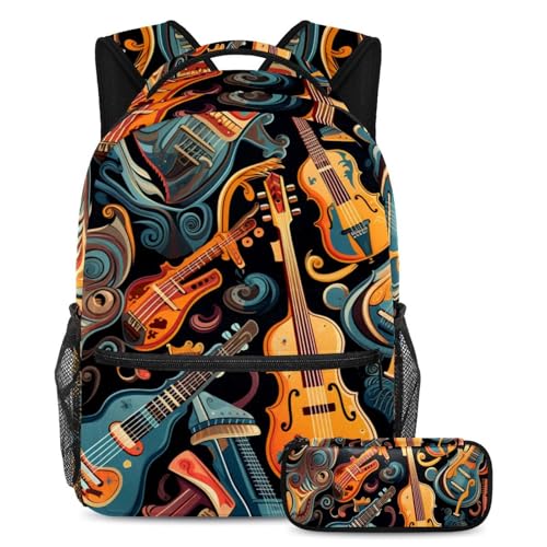 Sac à dos scolaire grande capacité anti-désordre avec trousse