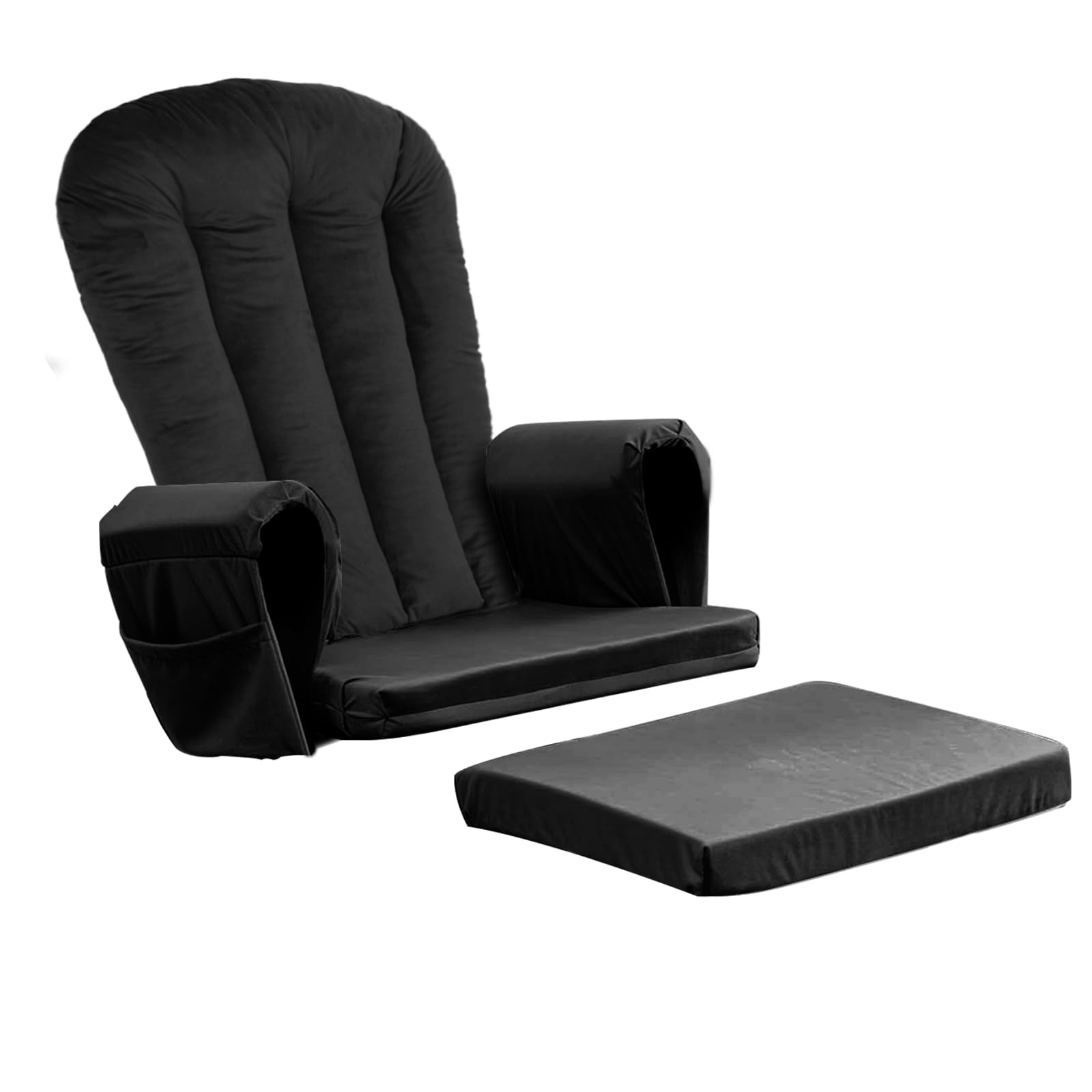 5PCS Glider Rocker Replacement Cushions Set with Ottoman Cushion