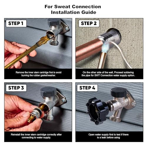 Midline Valve 84263 Anti-Siphon Sillcock Frost Free Outdoor Faucet thumb #5