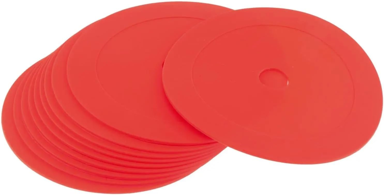 Spot Markers 50pcs Flexible Non Slip Flat Cones Markers Set Bright Color Floor Discs for Sports Teams Event Training for Training Exercise Drills Gym Football
