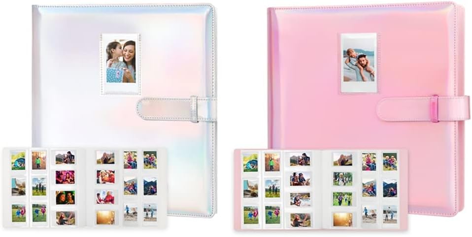 2Packs 640 Pockets Album for Fujifilm Instax Mini Camera, Polaroid Instant Cameras, Photo Albums for Fujifilm Instax Mini 11 9 40 LiPlay Instant Film Cameras