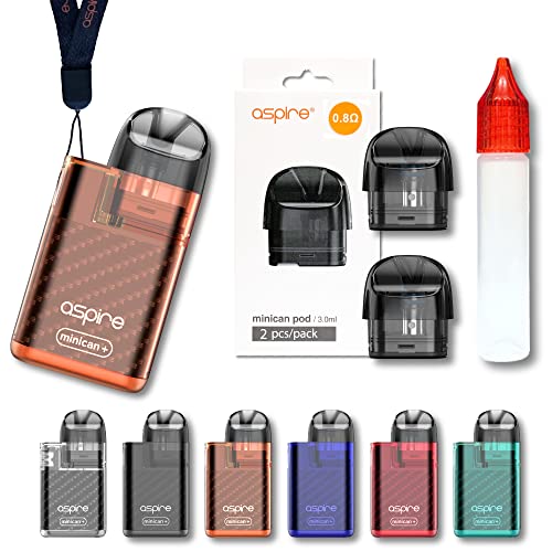 y~jJ vX 3_ZbgzAspire Minican Plus i+j Pod KitApJ[gbW1i2j+ GveB{g (pJ[gbW1i0.8×2j, Semitransparent Orange)