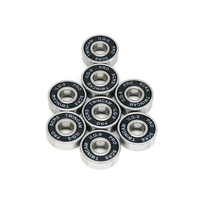 8Pcs Roller Skate Wheel Bearings Deep Groove 608RS ABEC-9 Miniature Ball Bearings Chrome Steel Bearing for Skateboard
