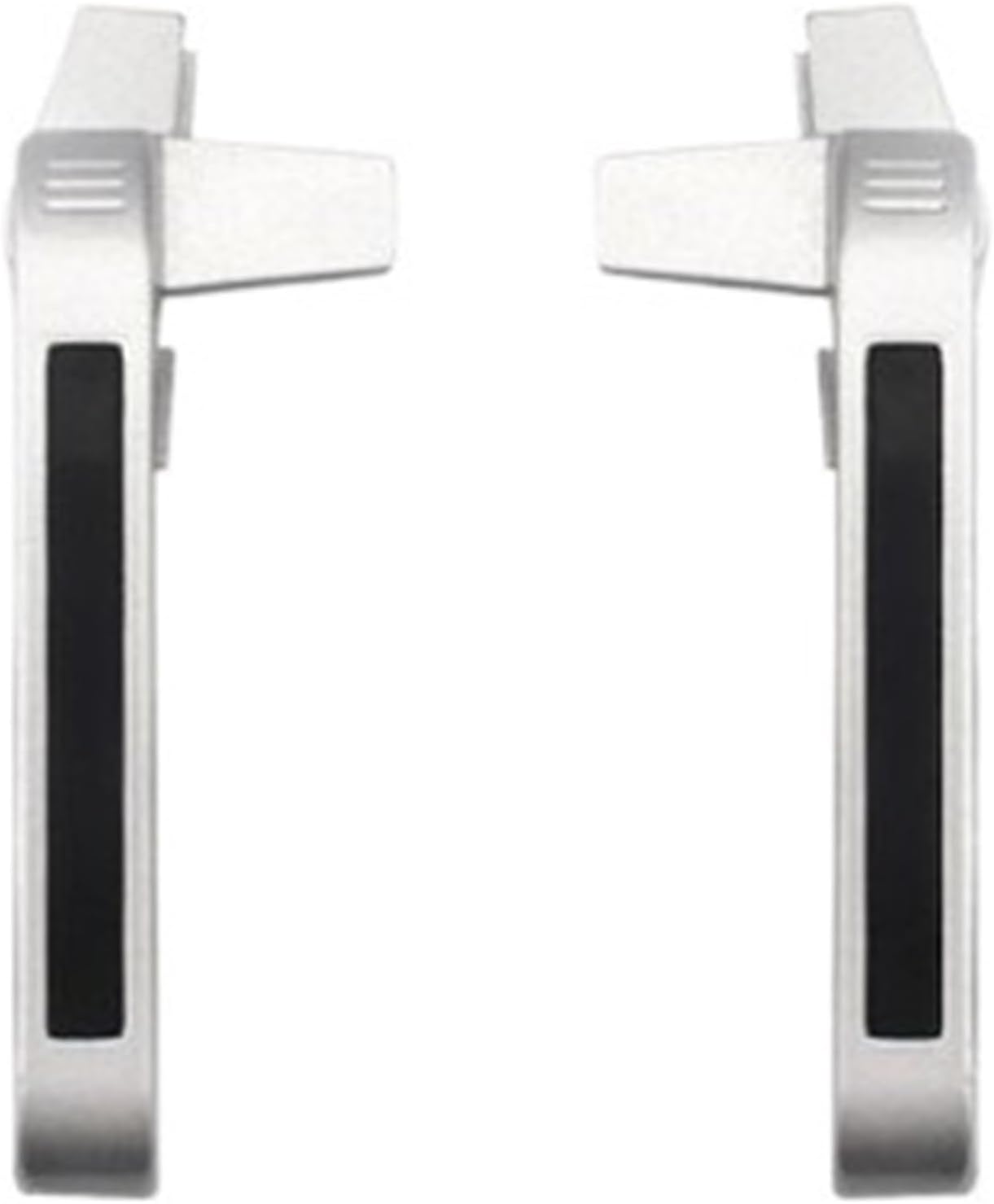 2 Pcs Thickened Door and Window Handle Left/Right Universal Lock Casement for Doors and Windows(Silver,Right)