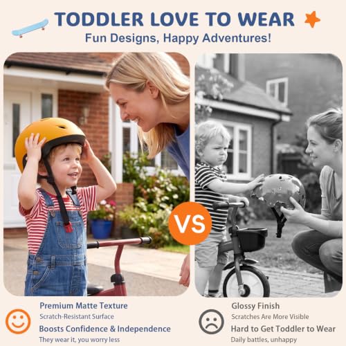 Image of Toddler Helmet, Adjustable Kids Bike Helmet for Ages 1-3-8