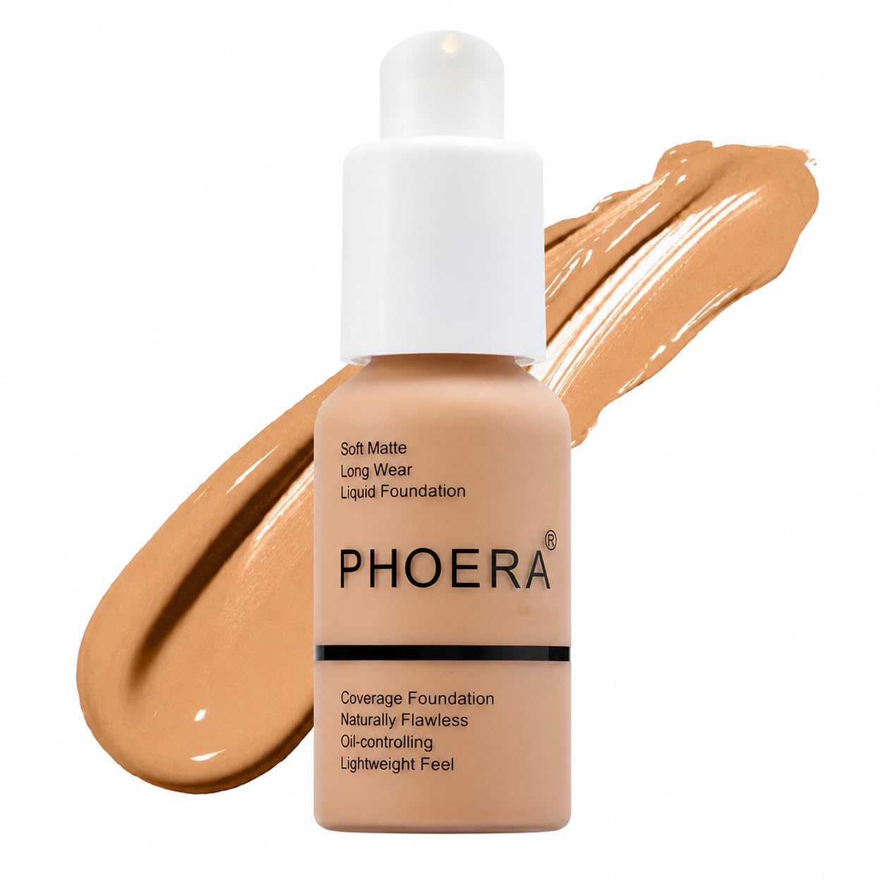 Glamza PHOERA Foundation Concealer Makeup Full Coverage Matte Brighten Long Lasting UK (105 SAND)