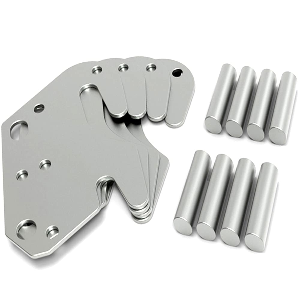 4 PCS Universal Wood Bed Rail Hook Plates for Beds Frame Bracket Headboard Footboard with Pin Replacement Wooden Bed Parts or New Bed Constructions