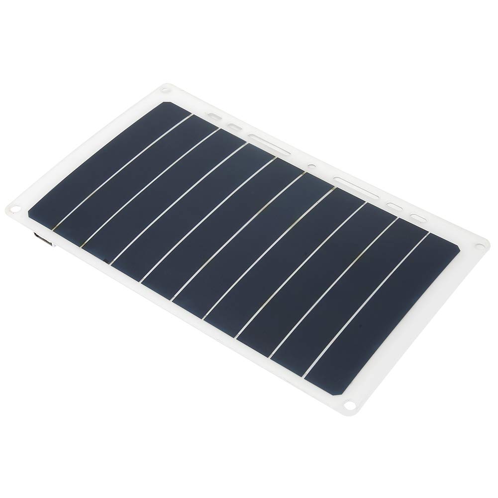 10W Solar Panel Charger with Standard USB Output for Phone Charging - Waterproof - Perfect for Outdoor Cycling, Hiking, Camping