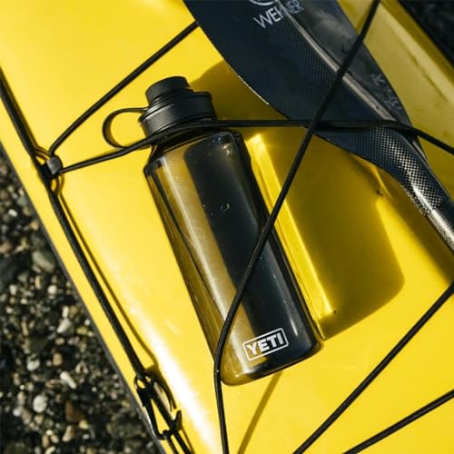 Image of YETI Yonder Water Bottle with Yonder Tether Cap, Lightweight, Leakproof and BPA-Free