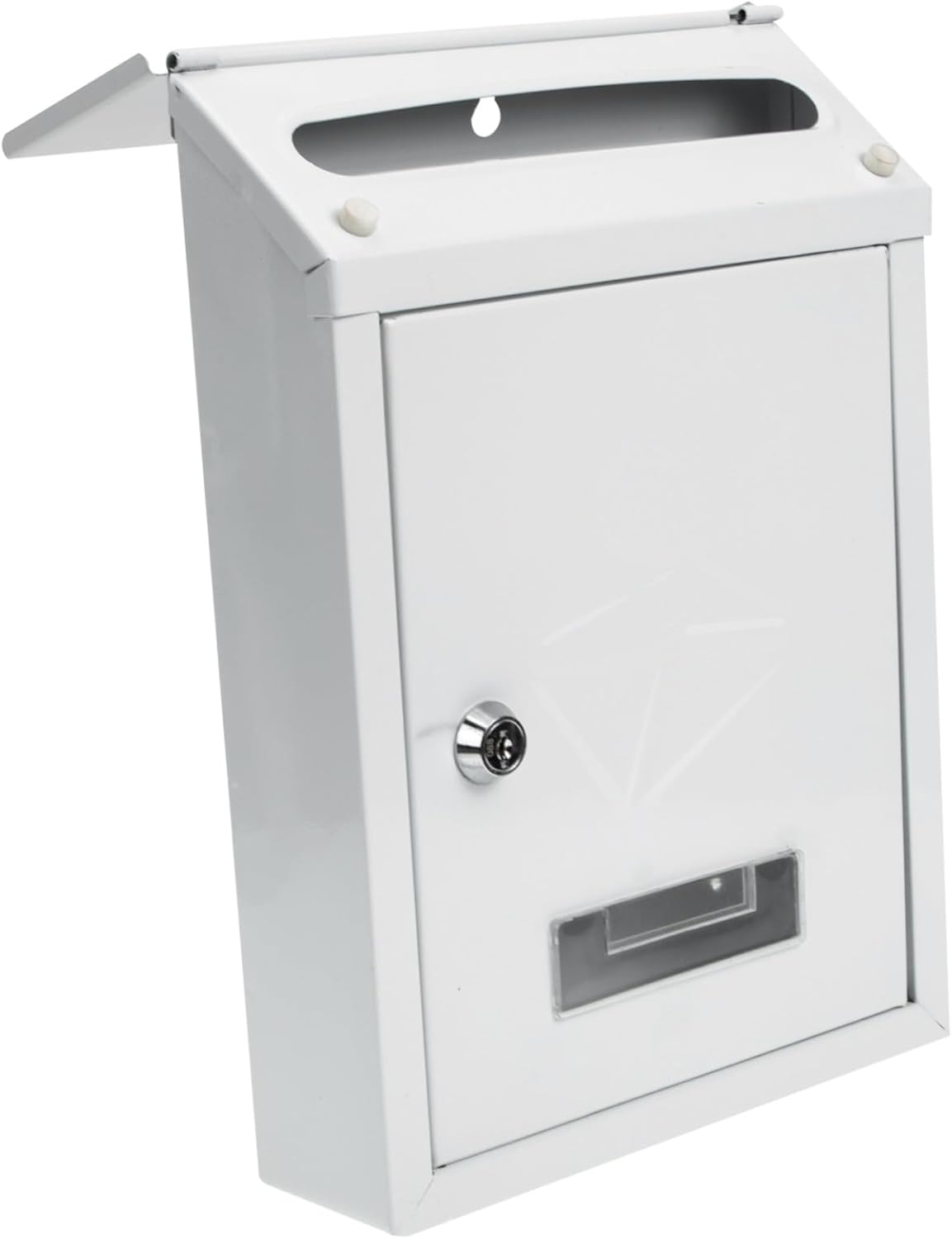 Locking Letter Box Vintage Wall Mount Mailbox with Rainproof Design for Secure Outdoor Mail and Newspaper Storage Lockable Post Box for Home and Garden Use