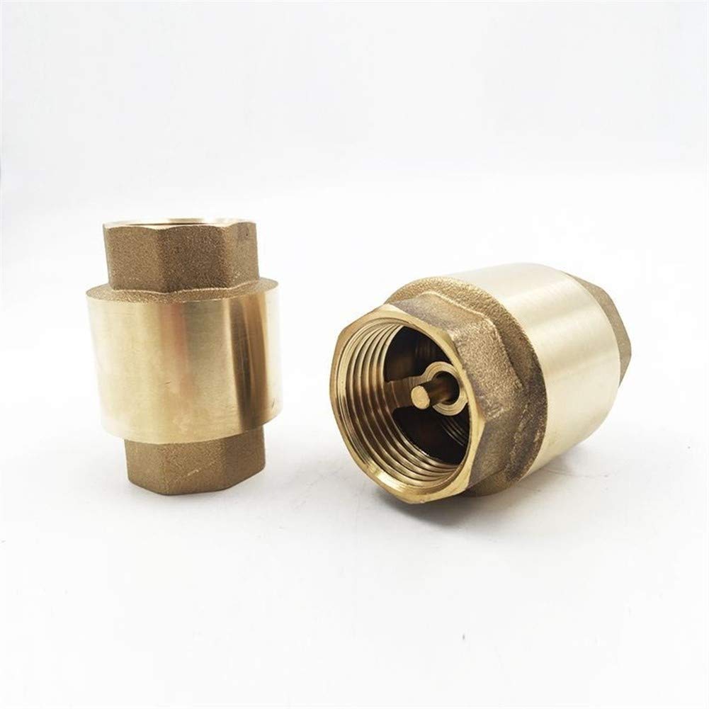 Valvola di ritegno a sollevamento verticale a molla in linea con filettatura in ottone DN15 da 10 pezzi G 1/2 pollici - Pressione media 200 WOG