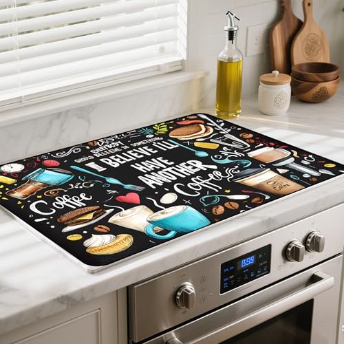 Image of Stove Top Cover for Glass Electric Stove (Coffee, 30 inch x 21 inch)